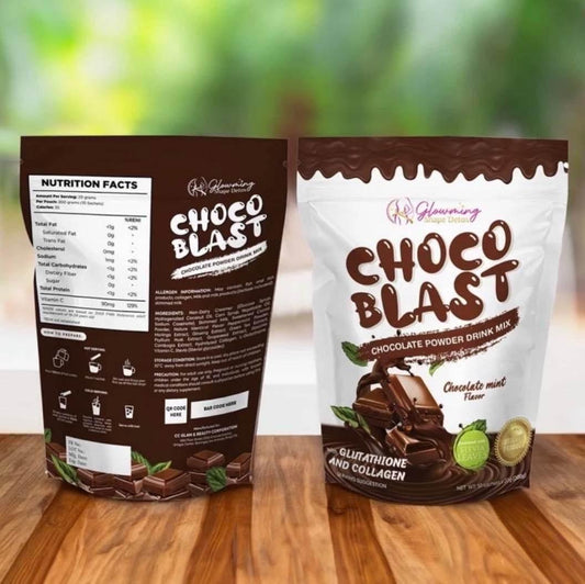 Glowming Shape Detox Choco Blast | 10 Sachets - MZG Health & Beauty Imports