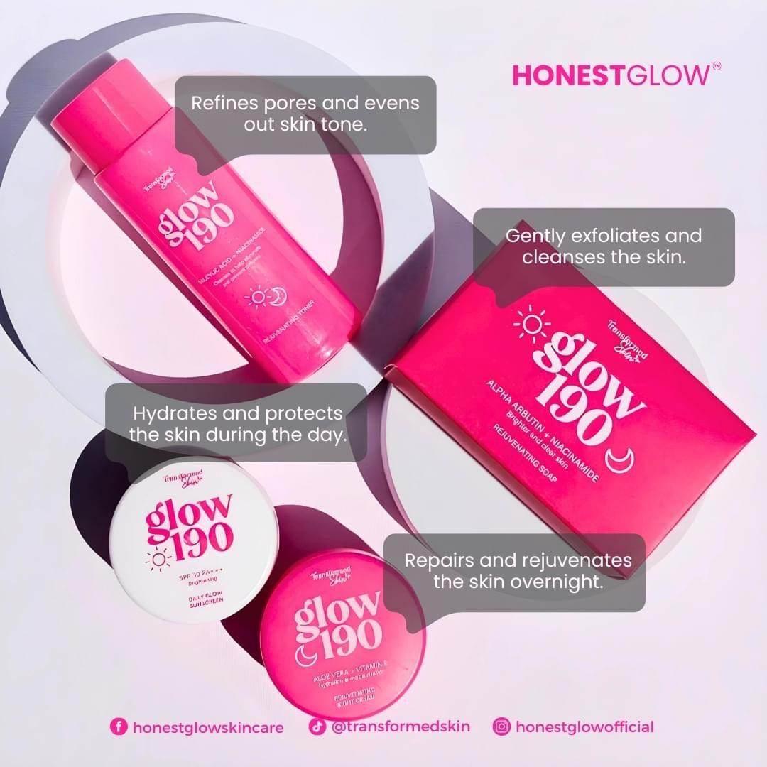 Honest Glow Transformed Skin Glow 190 Rejuvenating Set - MZG Health & Beauty Imports
