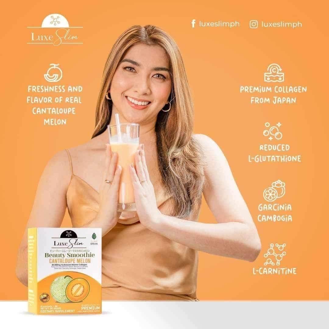 Luxe Slim Cantaloupe Melon Beauty Smoothie - MZG Health & Beauty Imports