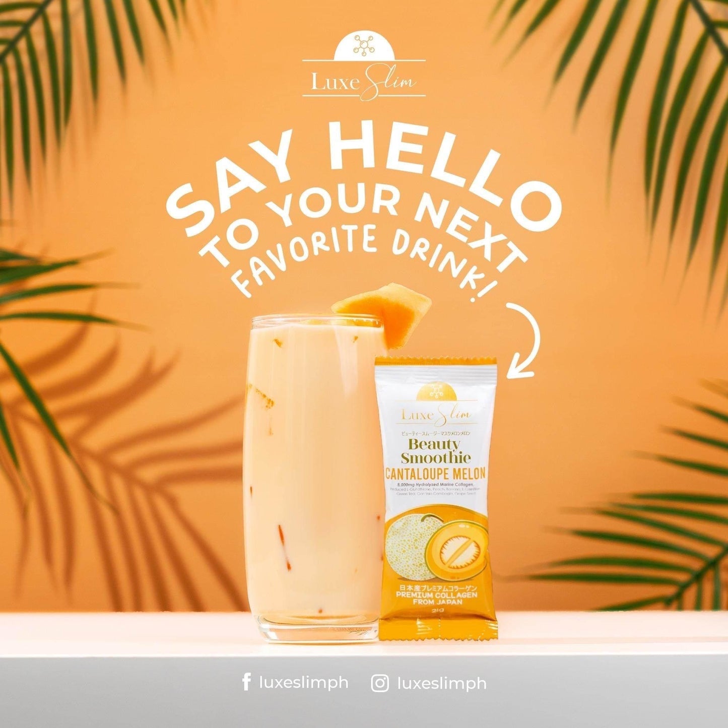 Luxe Slim Cantaloupe Melon Beauty Smoothie - MZG Health & Beauty Imports
