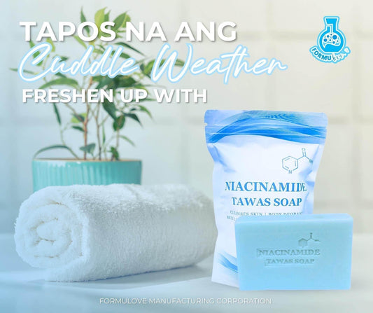 Niacinamide Tawas Soap Cleanses Skin Instant Whitening - MZG Health & Beauty Imports