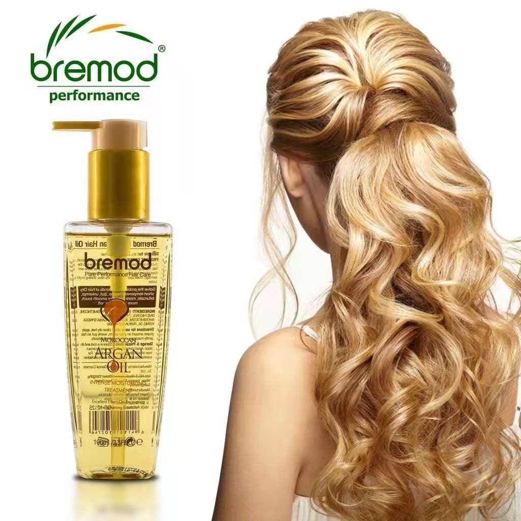 Bremod Moroccan Argan Oil Hair Serum 100ml – Deep Repair & Shine with Vitamin E - MZG Health & Beauty Imports