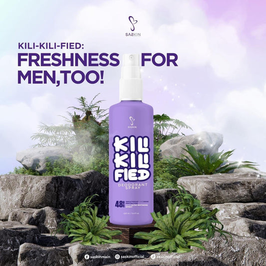 Saskin Kili Kili Fied Deodorant Spray 60ml - MZG Health & Beauty Imports