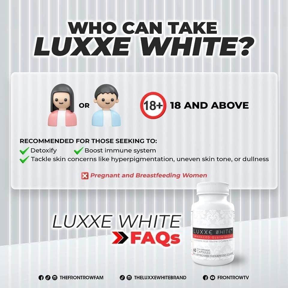 Frontrow Luxxe White Enhanced Glutathione - MZG Health & Beauty Imports