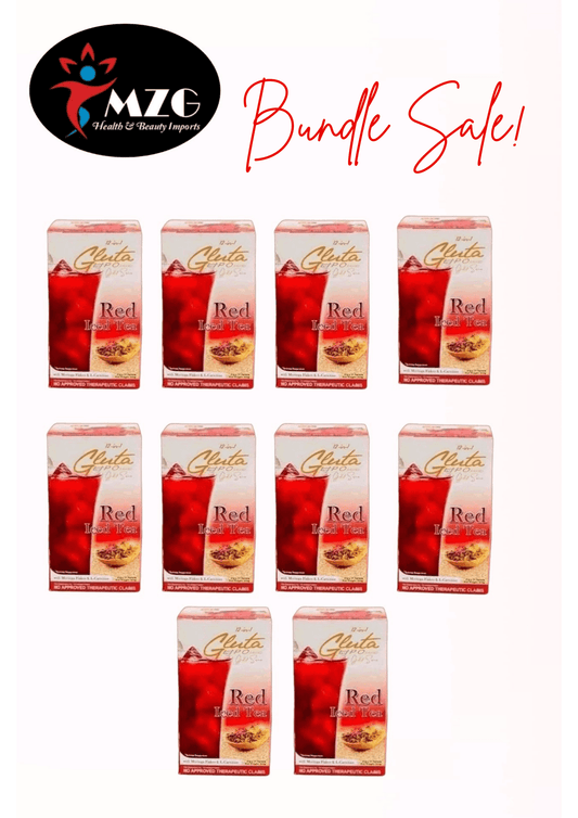Bundle Sale 10 Boxes Gluta Lipo Signature Red Iced Tea - MZG Health & Beauty Imports