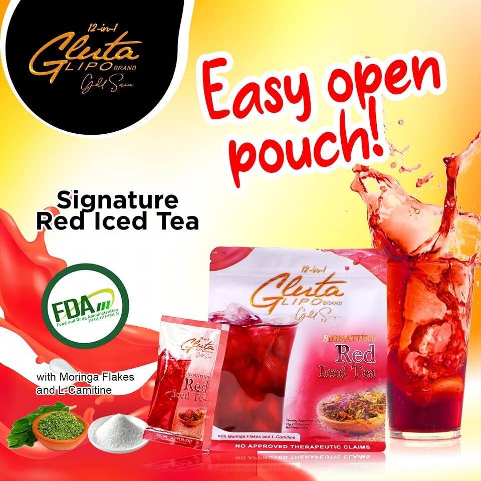 Gluta Lipo Signature Red Iced Tea - MZG Health & Beauty Imports