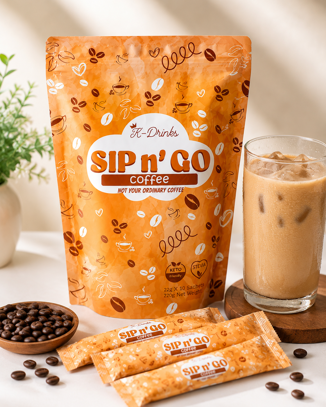 K-Drinks SIP n’ GO Coffee | 10 Sachets