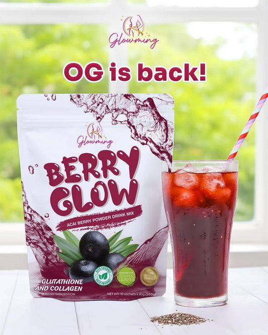 Cc Glam Glowming Berry Glow Acai Berry Powder Drink Mix | 10 Sachets