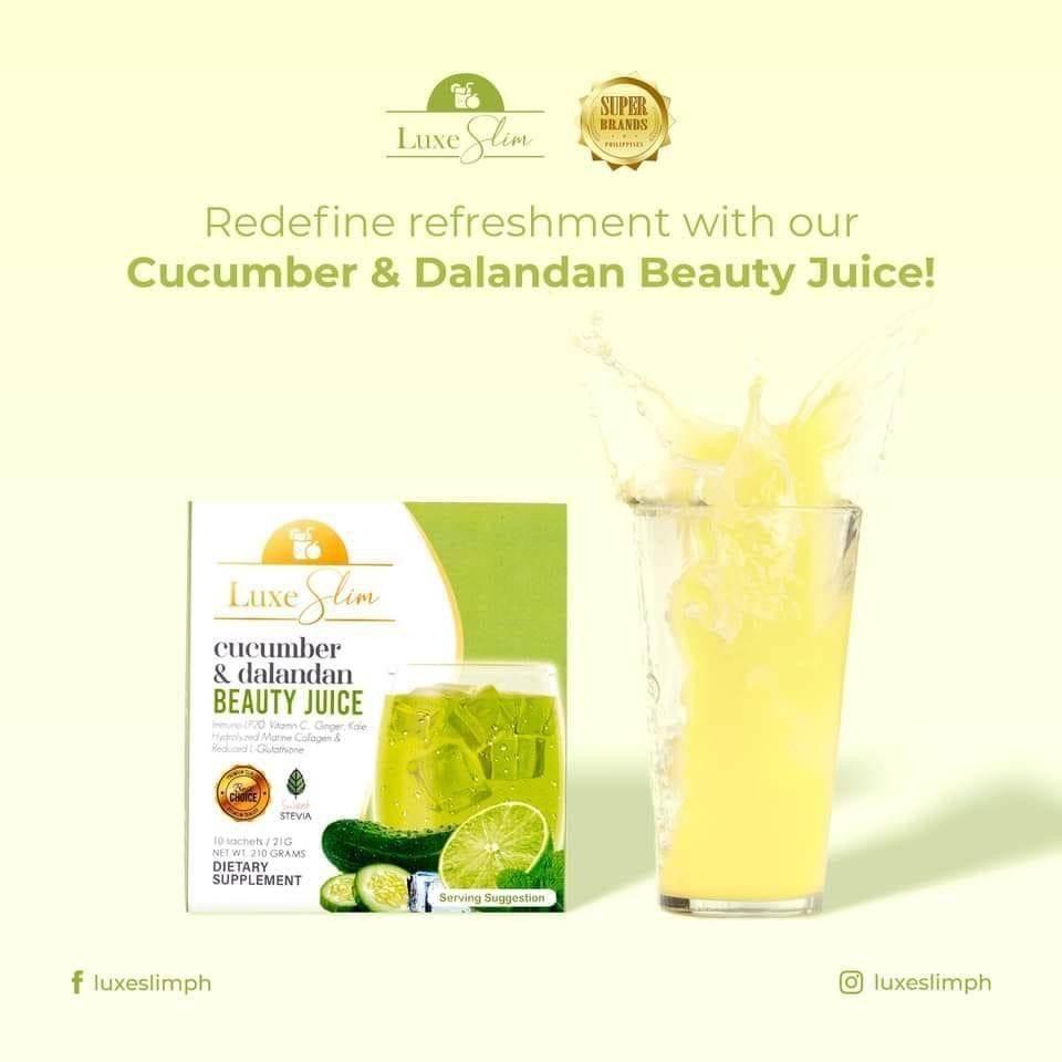 Luxe Slim Cucumber & Dalandan Beauty Juice - MZG Health & Beauty Imports