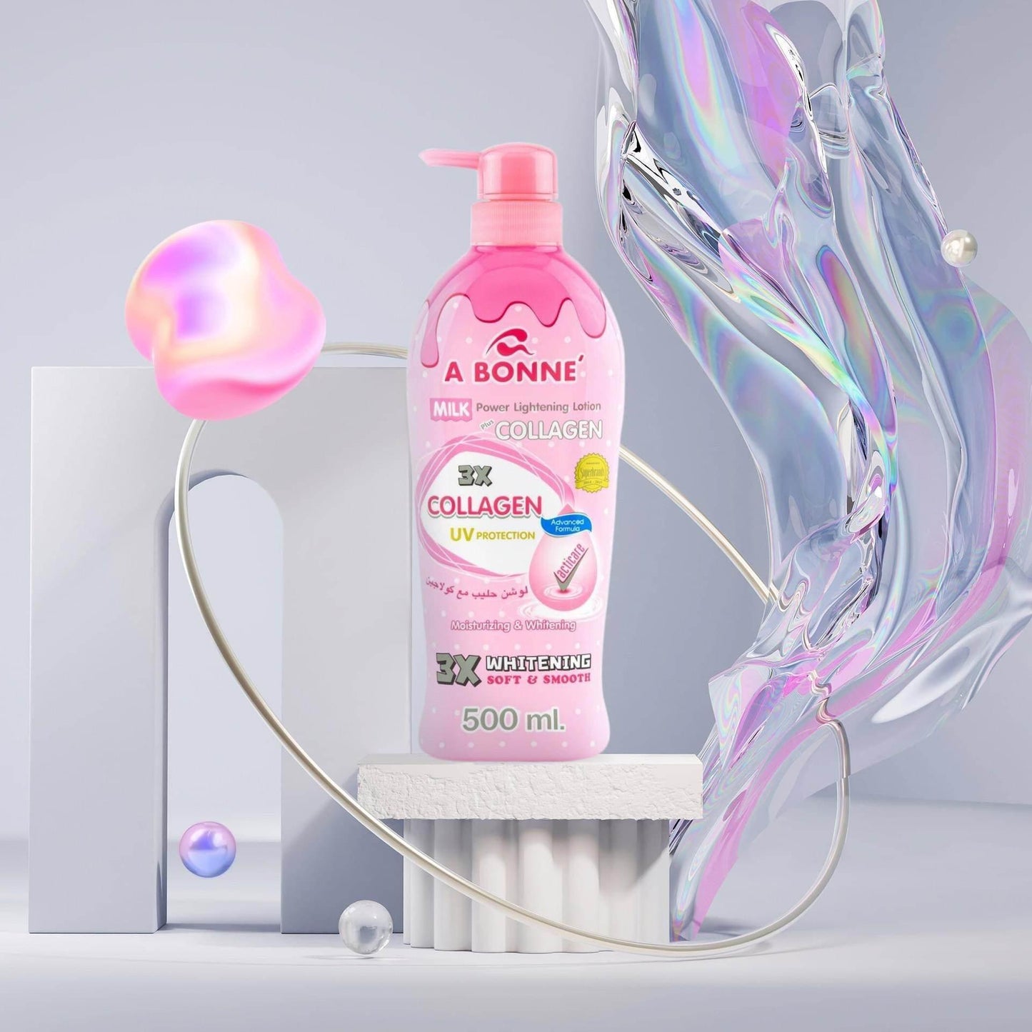 Abonne Milk Power Lightening Lotion 3x Collagen UV Protection - MZG Health & Beauty Imports
