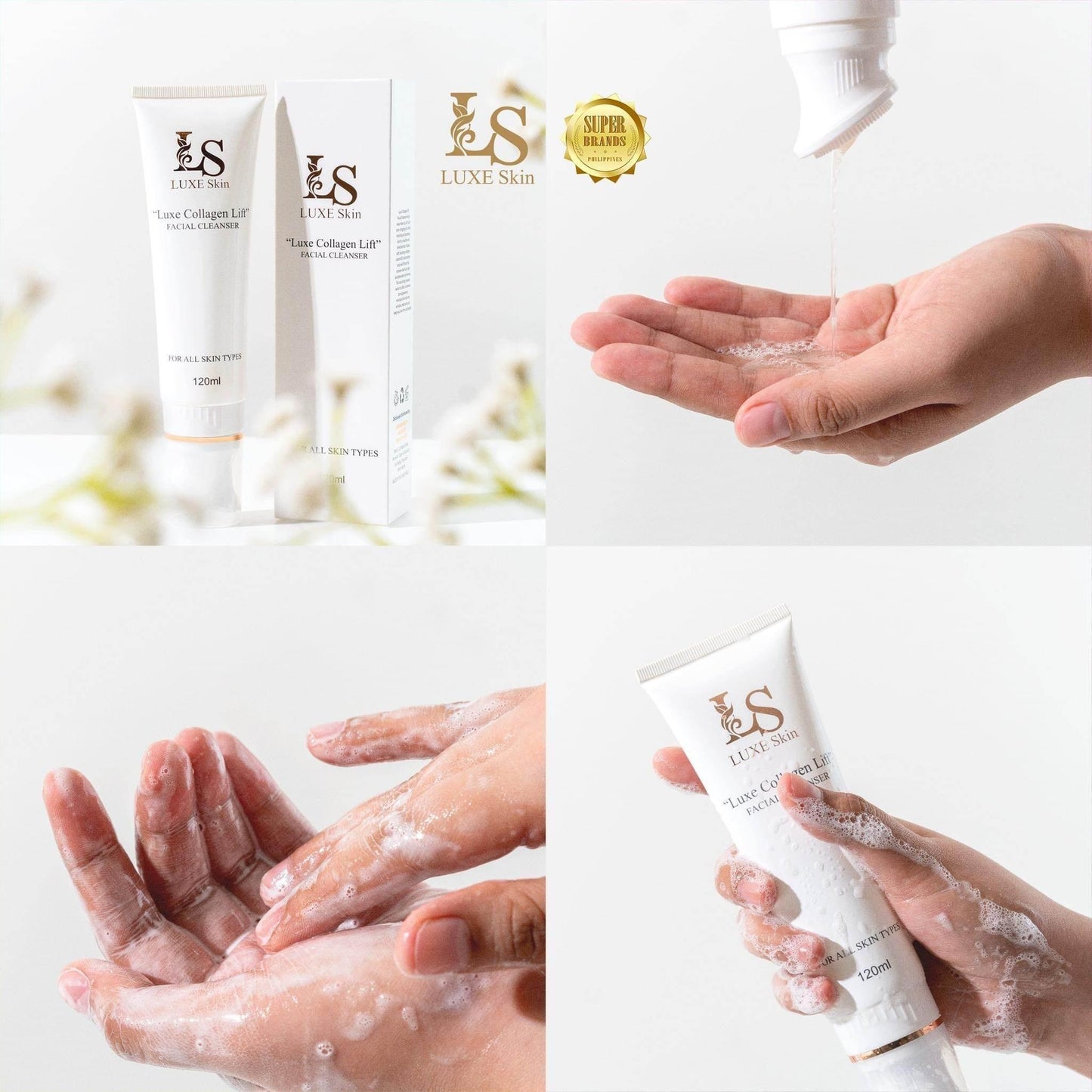 LUXE Skin Luxe Collagen Lift Facial Cleanser 120ml - MZG Health & Beauty Imports