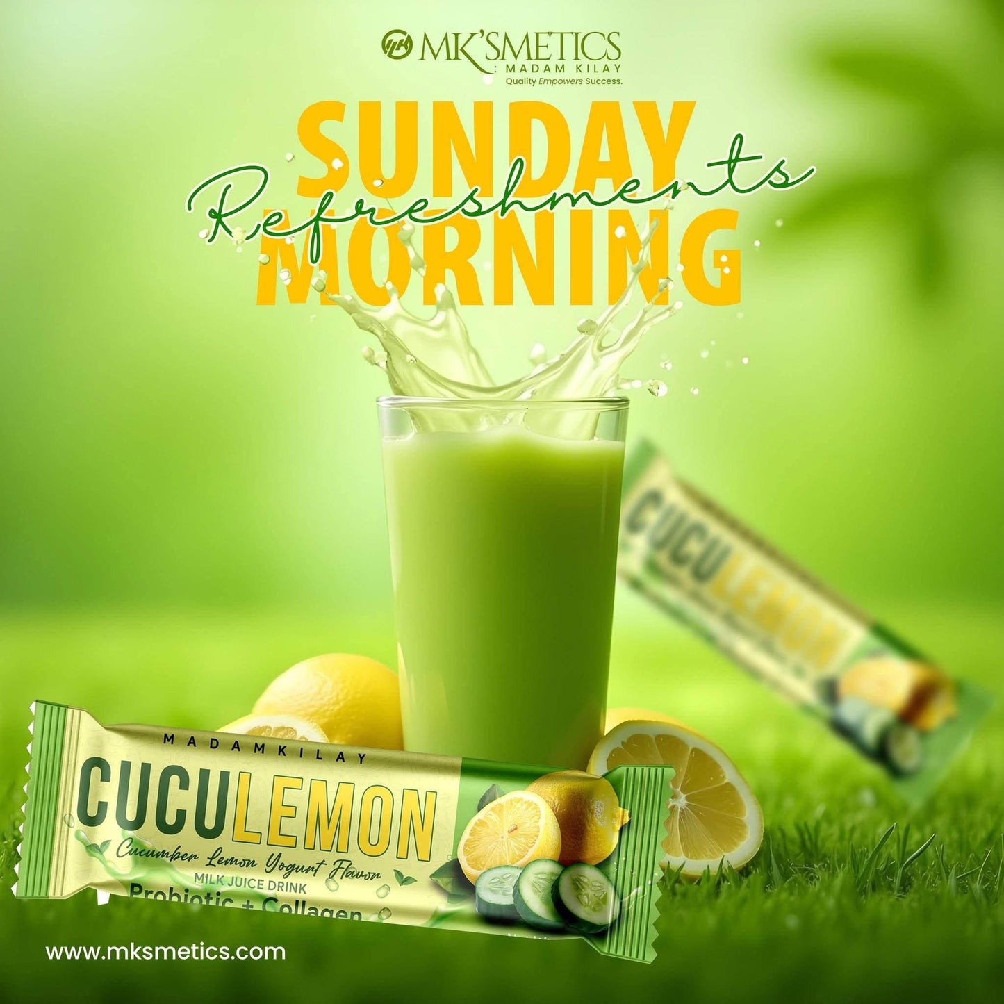 Slimming K Cuculemon Cucumber Lemon Yogurt Flavor by Madam Kilay - MZG Health & Beauty Imports