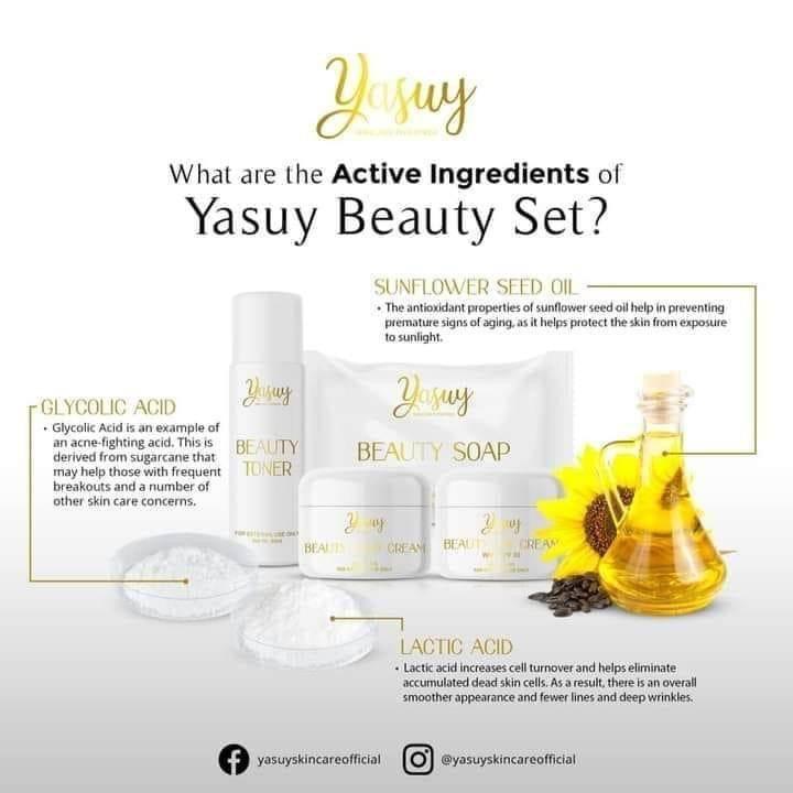 Yasuy Stunning White Beauty Set - MZG Health & Beauty Imports