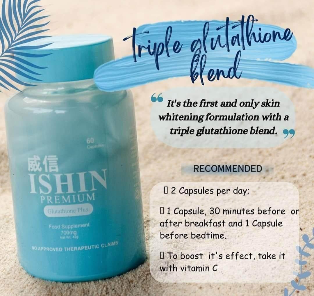 ISHIN Premium Glutathione Plus - MZG Health & Beauty Imports