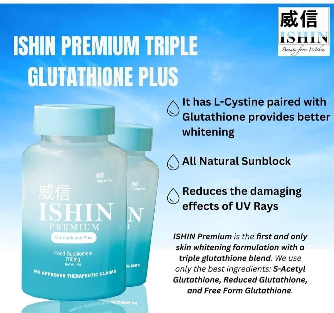 ISHIN Premium Glutathione Plus - MZG Health & Beauty Imports