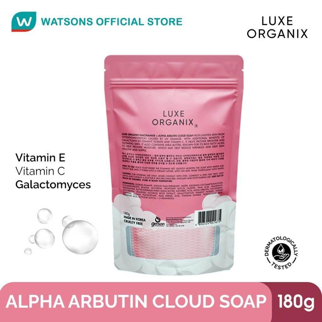 LUXE ORGANIX Niacinamide Brightening Cloud Soap 180g - MZG Health & Beauty Imports