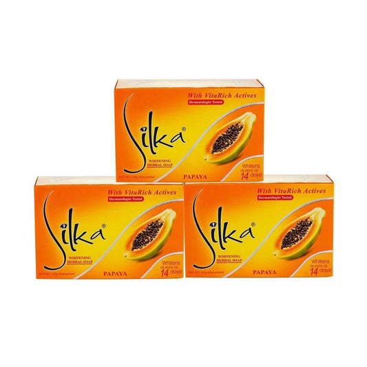 Silka Papaya Soap Orange 135g - MZG Health & Beauty Imports
