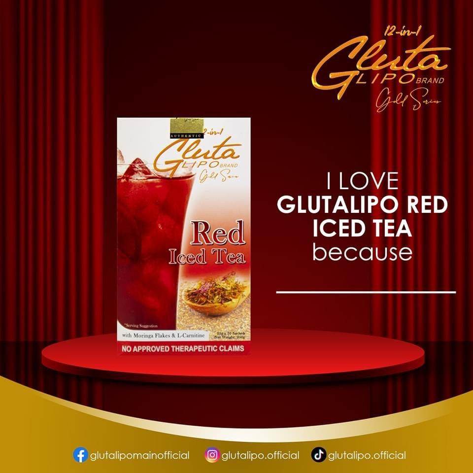 Gluta Lipo Signature Red Iced Tea - MZG Health & Beauty Imports