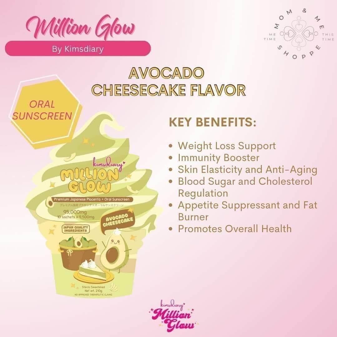 Kimsdiary Million Glow Avocado Cheesecake - MZG Health & Beauty Imports