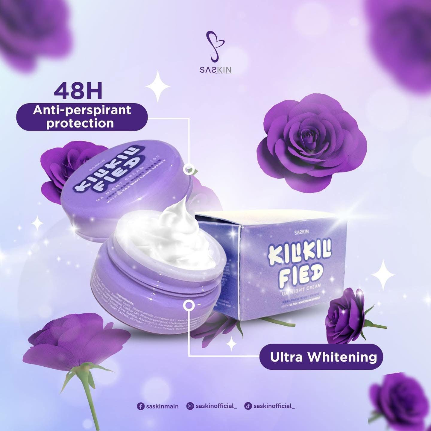 Saskin Kili Kili Fied Underarm Night Cream 10g - MZG Health & Beauty Imports