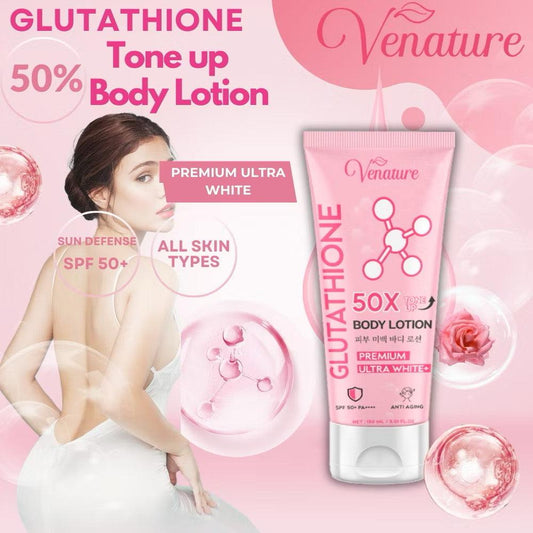 Venature Glutathione Body Lotion Collagen With Glutathione Spf50 - MZG Health & Beauty Imports