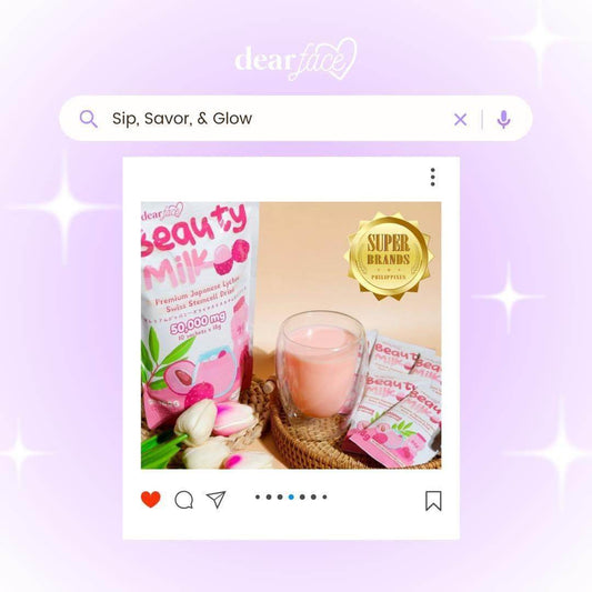 Dear Face Beauty Milk - Premium Japanese Lychee Swiss Stemcell Drink - MZG Health & Beauty Imports