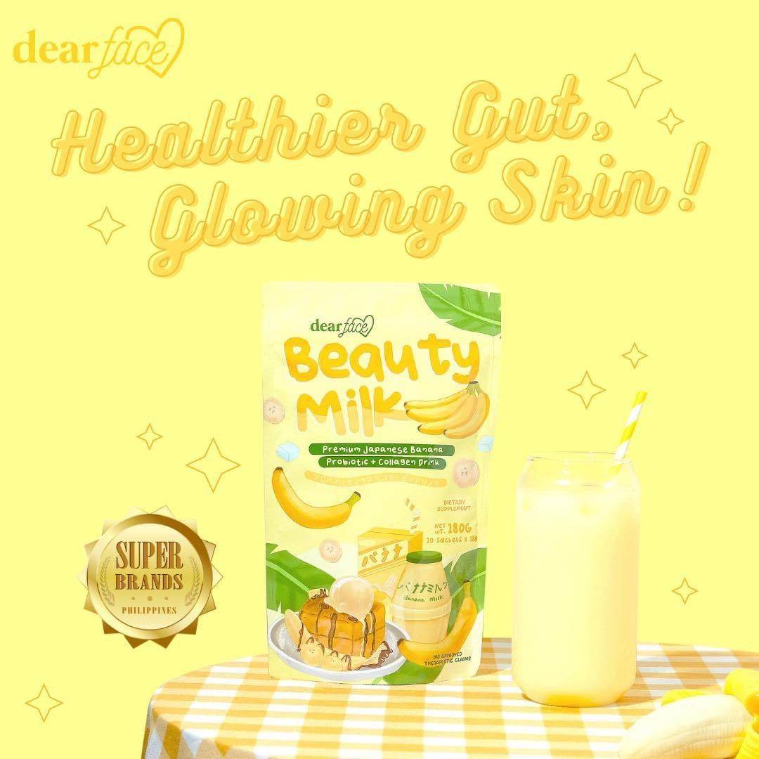 Dear Face Beauty Milk Premium Japanese Banana Probiotic + Collagen Drink - MZG Health & Beauty Imports