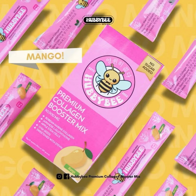 Hubbybee Premium Collagen Booster Mix Mango - MZG Health & Beauty Imports
