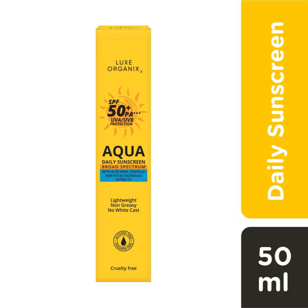 LUXE ORGANIX Aqua Daily Sunscreen 50ml - MZG Health & Beauty Imports