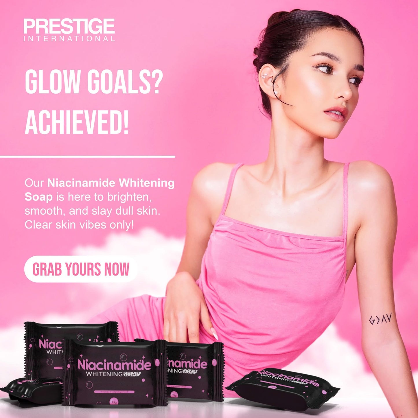 Prestige International Niacinamide Whitening Soap - MZG Health & Beauty Imports