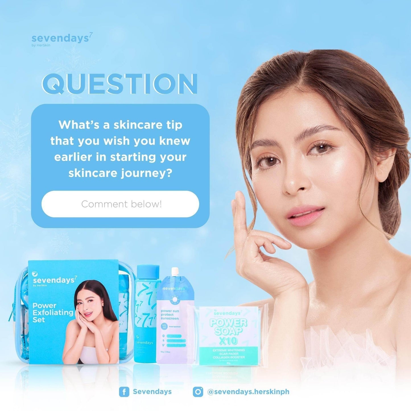 Sevendays Exfoliating Facial Set by Her Skin - MZG Health & Beauty Imports