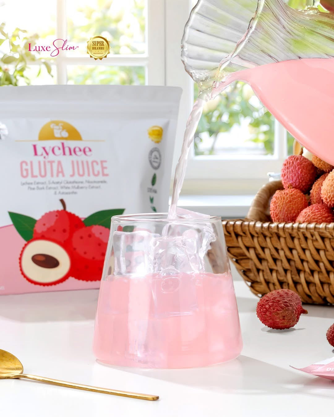 Luxe Slim Lychee Gluta Juice | 8 Sachets