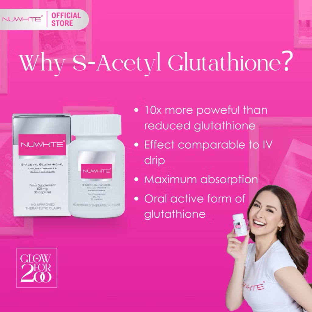 Nuwhite S-Acetyl Glutathione with Collagen