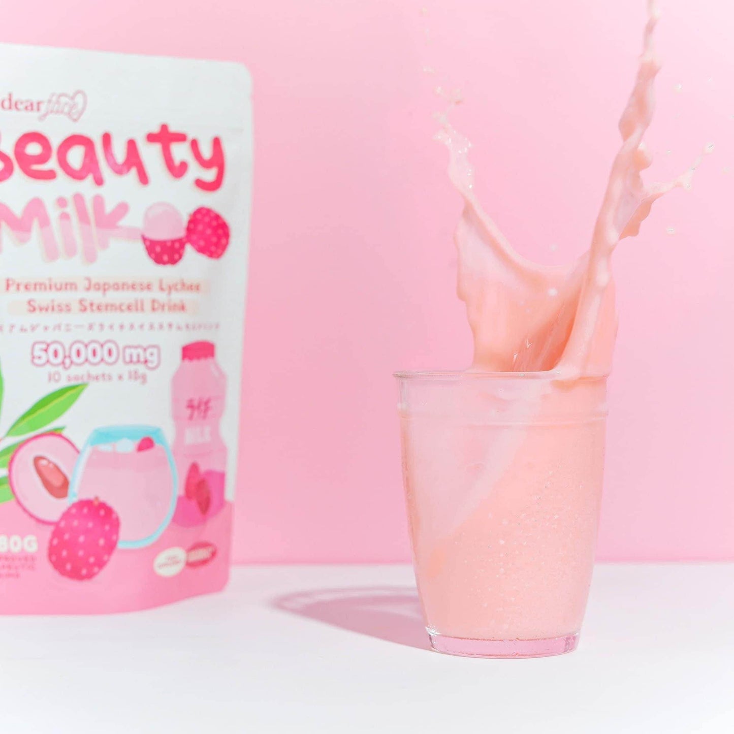 Dear Face Beauty Milk - Premium Japanese Lychee Swiss Stemcell Drink - MZG Health & Beauty Imports