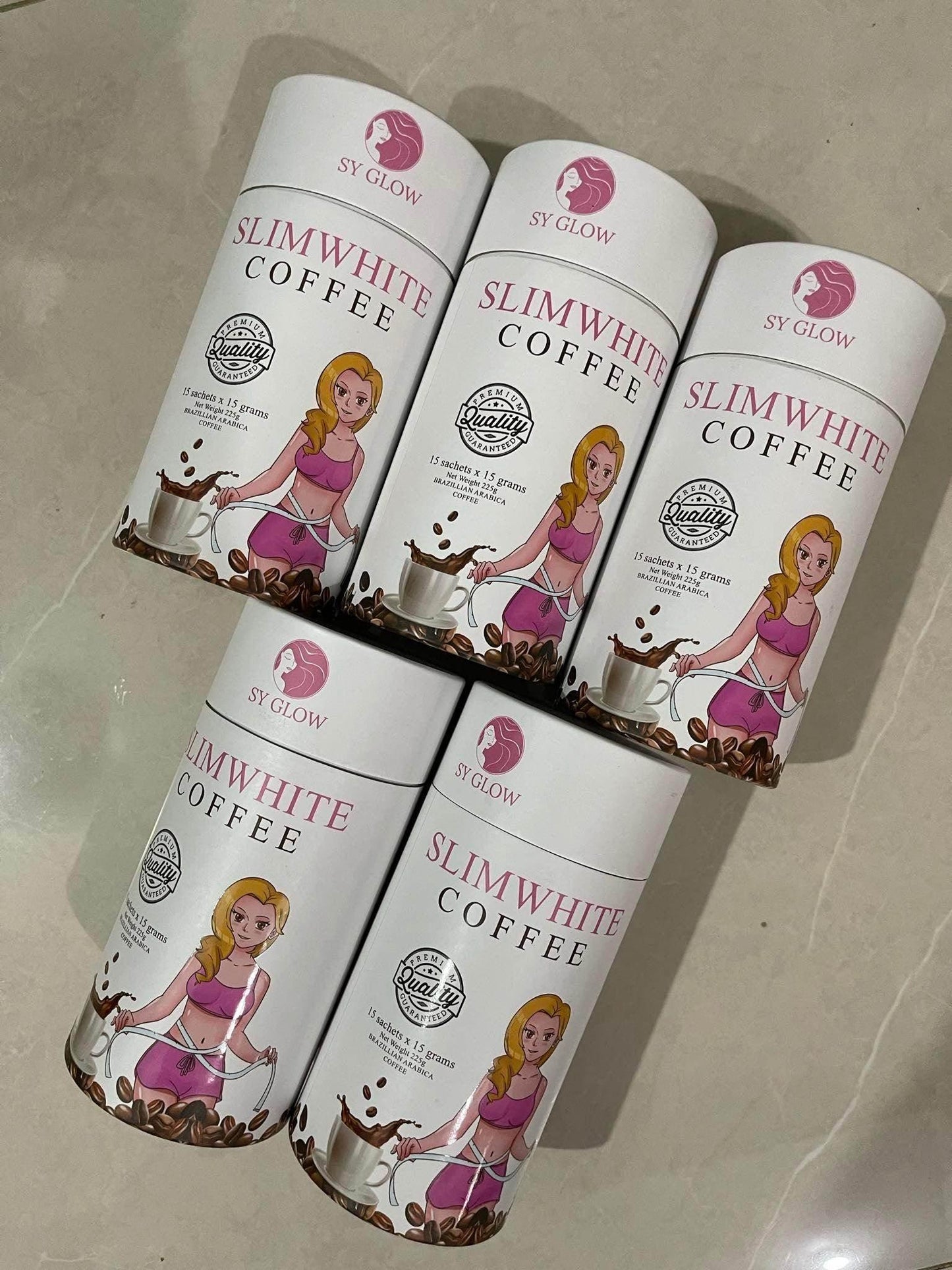 SY Glow Slimwhite Coffee 15 Sachets - MZG Health & Beauty Imports