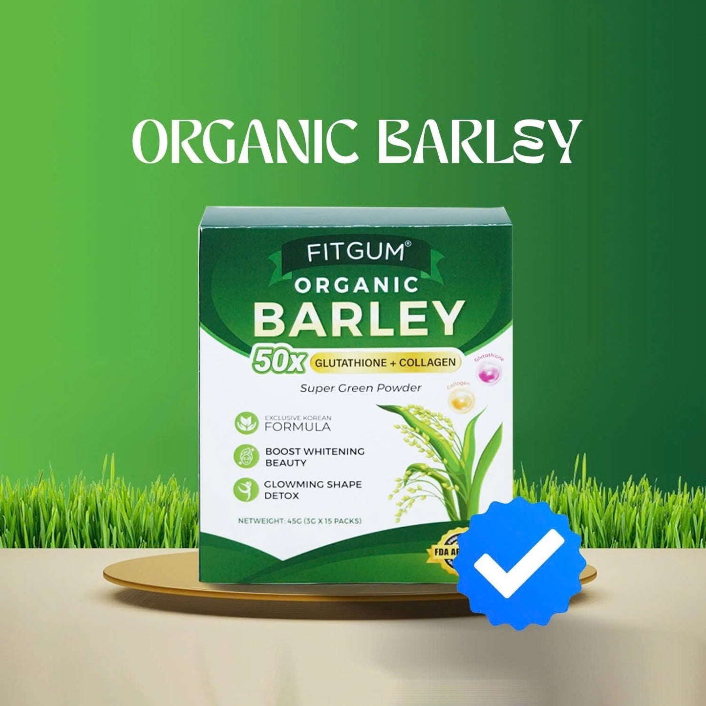 FitGum Organic Barley