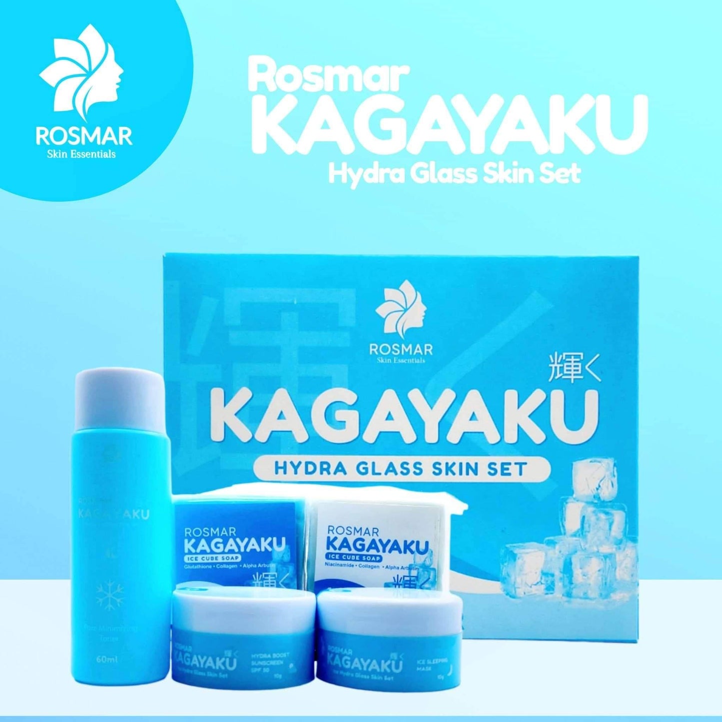 Rosmar Kagayaku Hydra Glass Skin Set - MZG Health & Beauty Imports