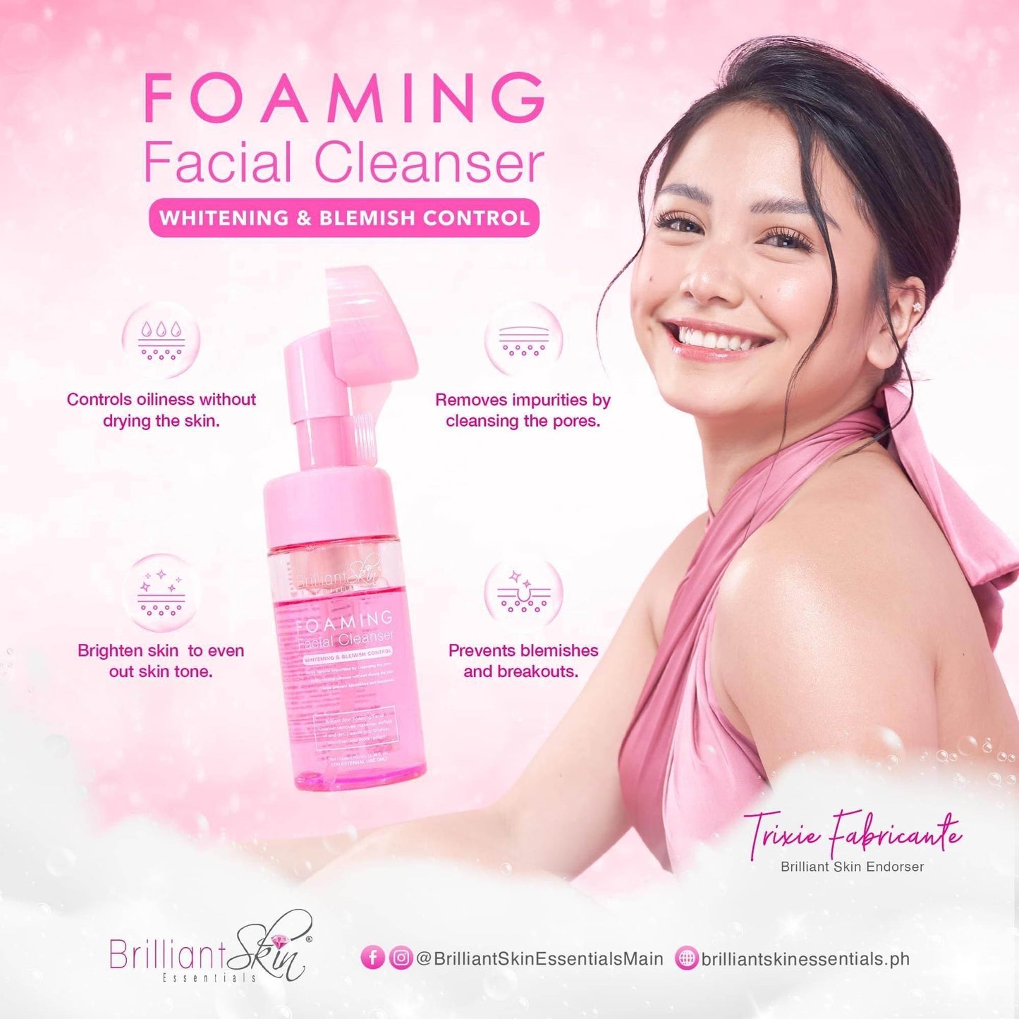 Brilliant Skin Foaming Facial Cleanser - MZG Health & Beauty Imports