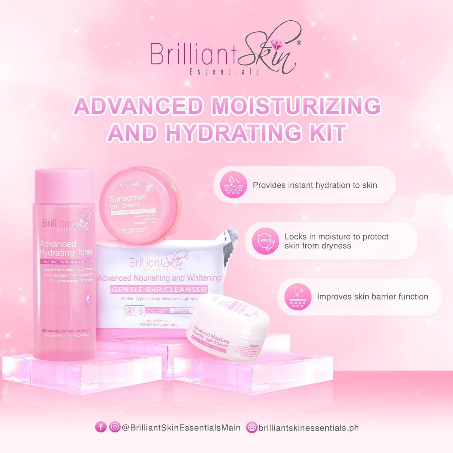 Brilliant Skin Advanced Moisturizing and Hydrating Kit - MZG Health & Beauty Imports