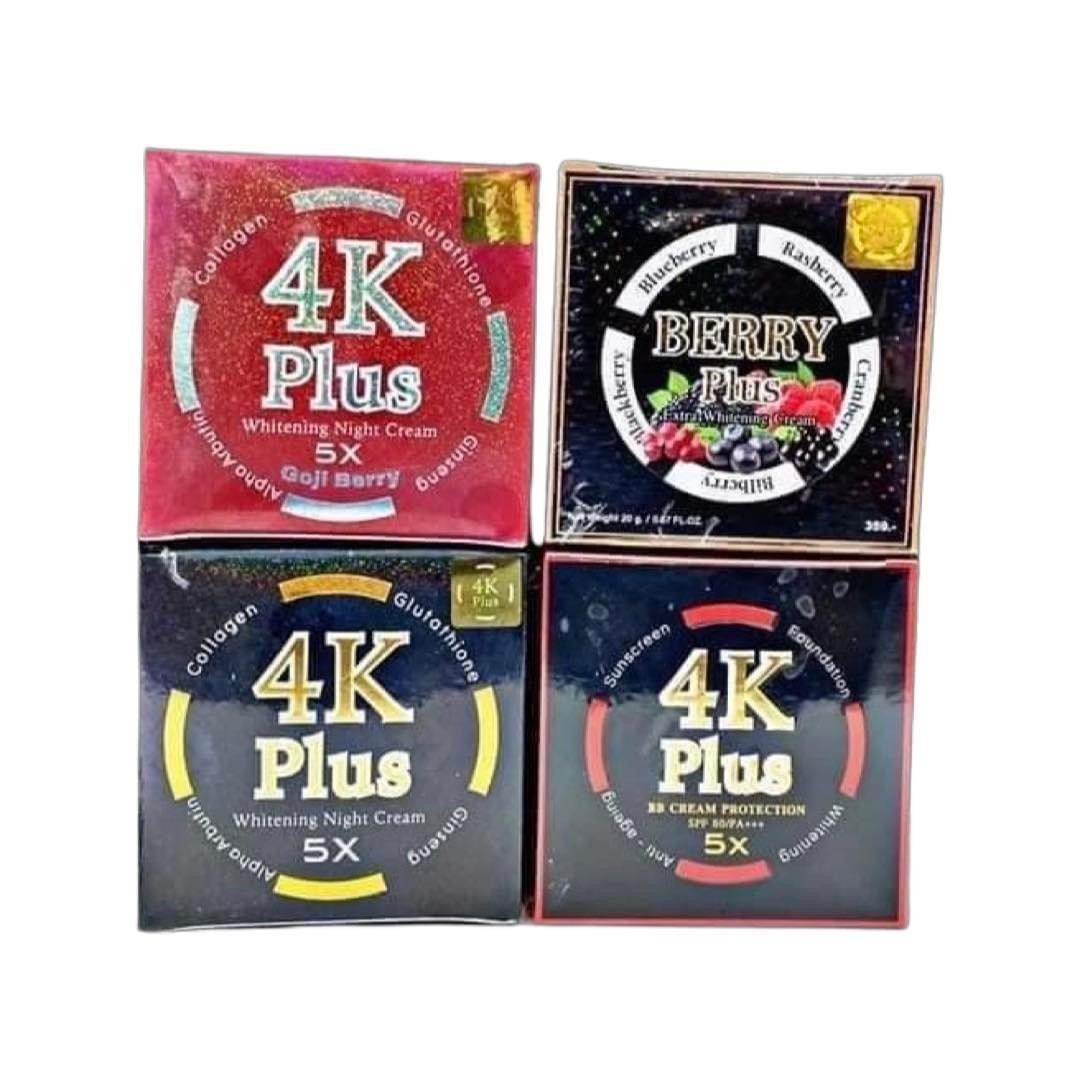 4K Plus Whitening Creams: Night & Day Skincare Solutions - MZG Health & Beauty Imports