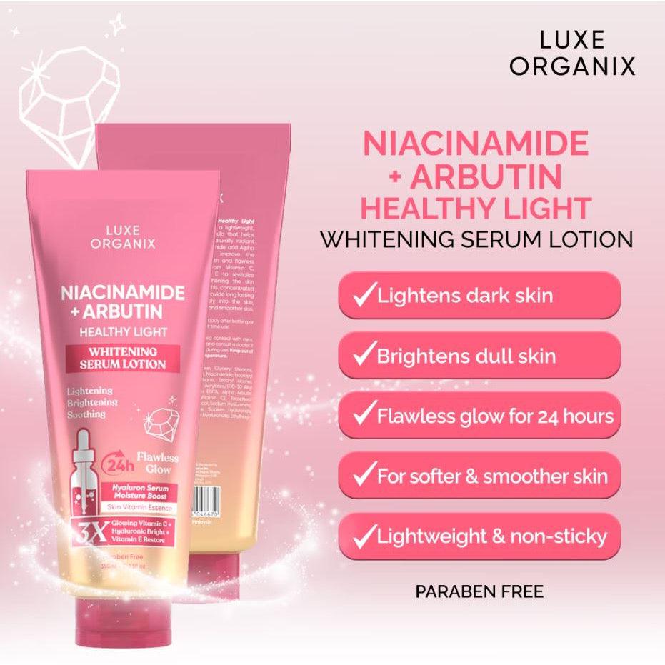 Luxe Organix Niacinamide + Arbutin Whitening Serum Lotion | 350ml