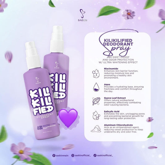 Saskin Kili Kili Fied Deodorant Spray 60ml - MZG Health & Beauty Imports