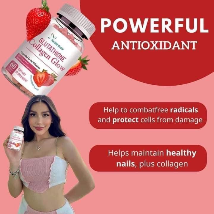 Nature Glow Glutathione Collagen Glow Strawberry Flavor