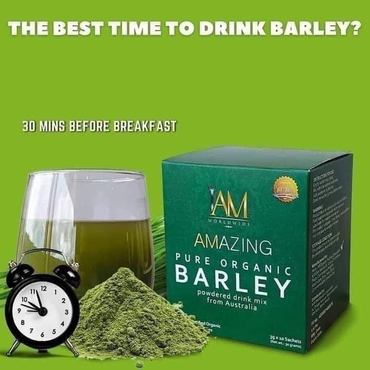 I Am Amazing Pure Organic Barley Powdered Drink Mix from Australia