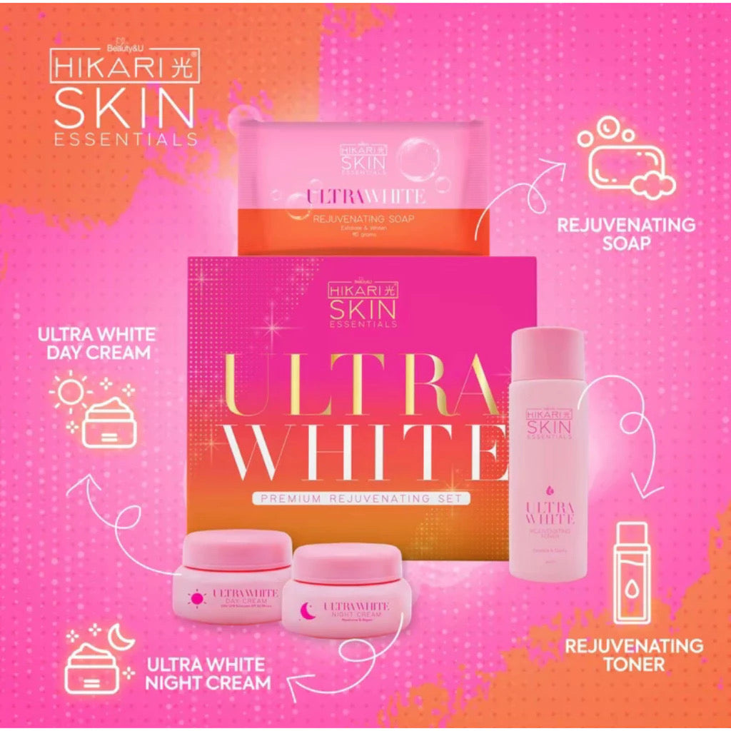 ￼Hikari Ultra White Premium Rejuvenating Set Whitening Kit