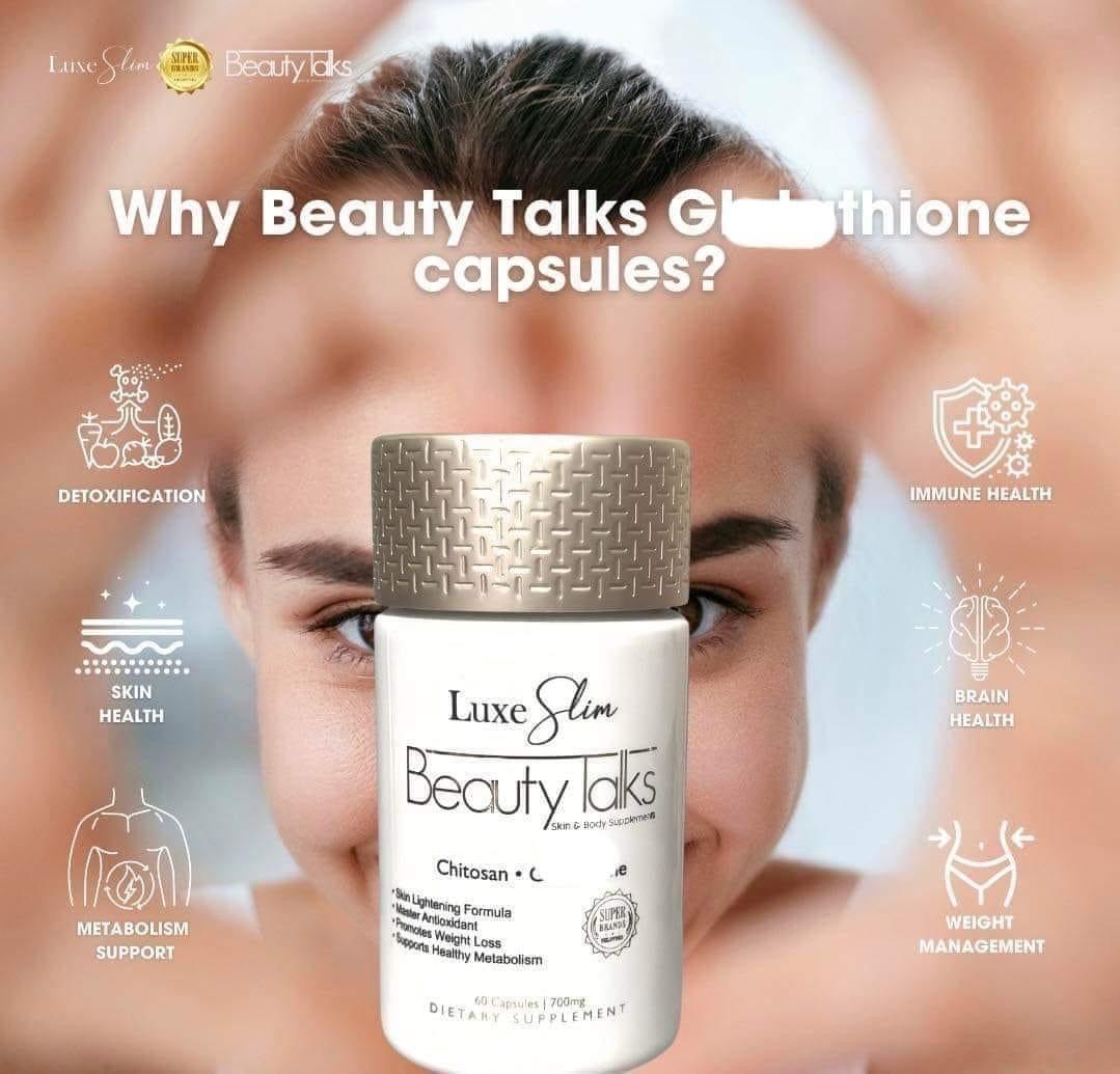 Luxe Slim Beauty Talks Glutathione 60 Capsules