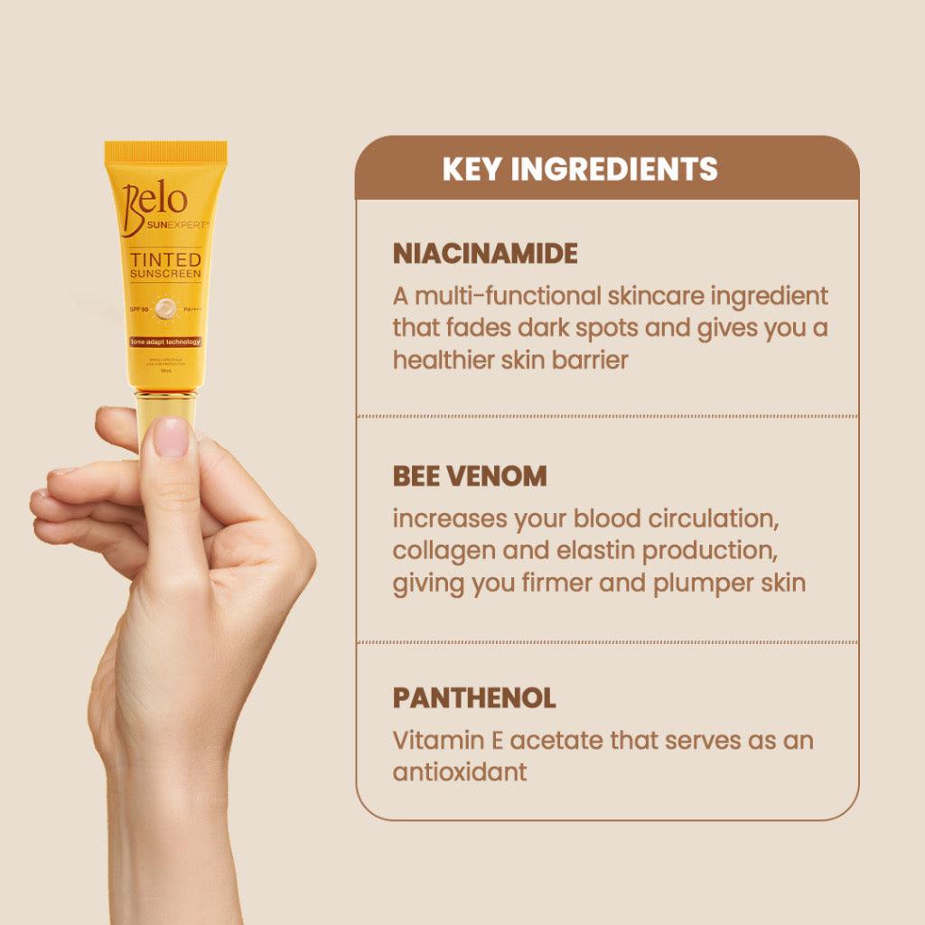 ￼Belo SunExpert Tinted Sunscreen SPF50 PA++++ 50mL