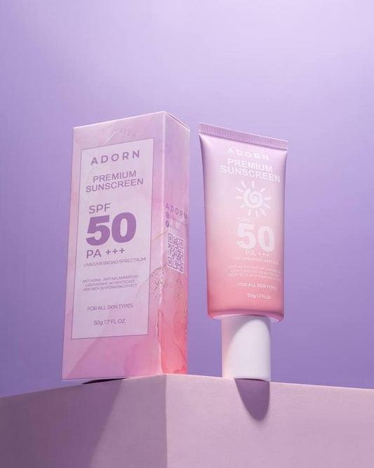 Adorn Premium Sunscreen Spf 50 PA+++ | 50g