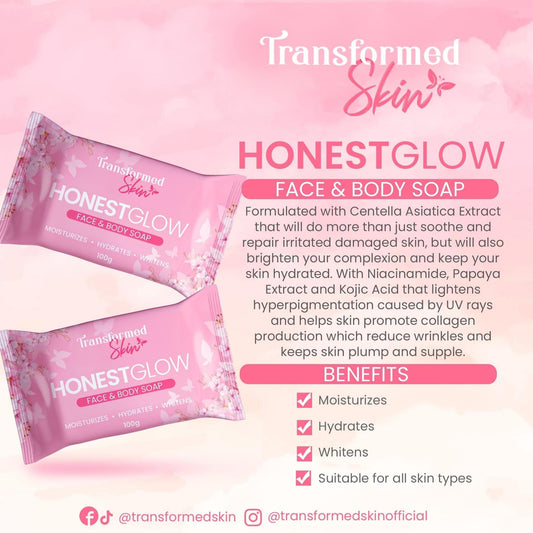 Transformed Skin Honest Glow Face and Body Soap