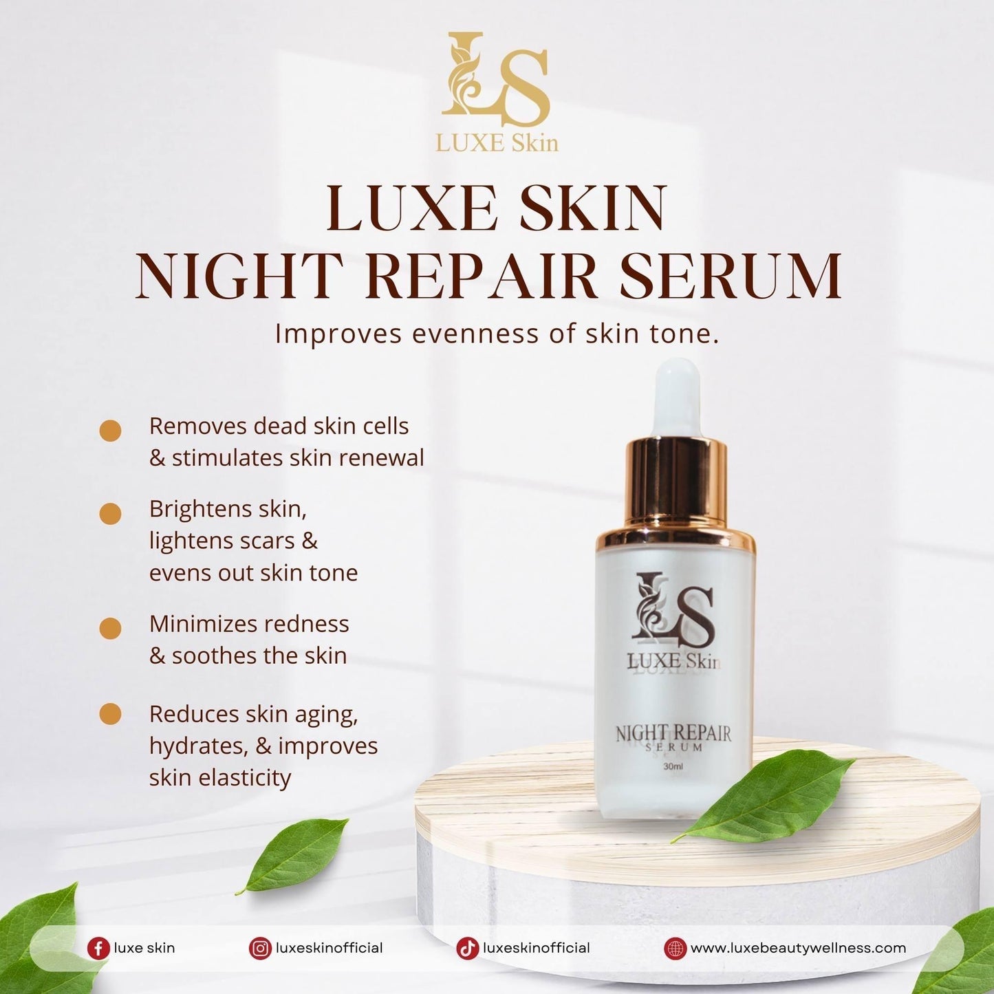 LUXE Skin Night Repair Serum